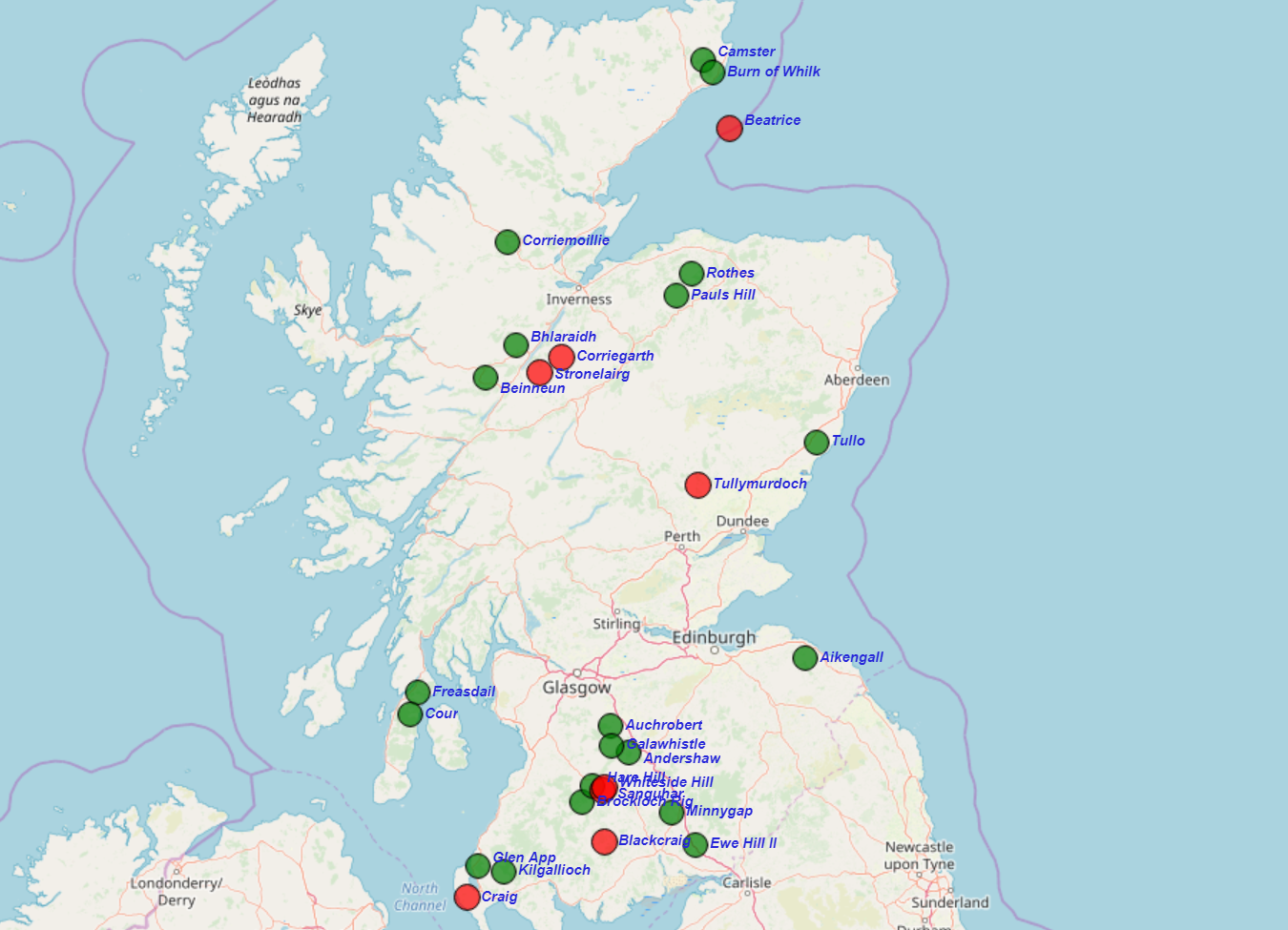 Windfarms First Constrained 2017 2018